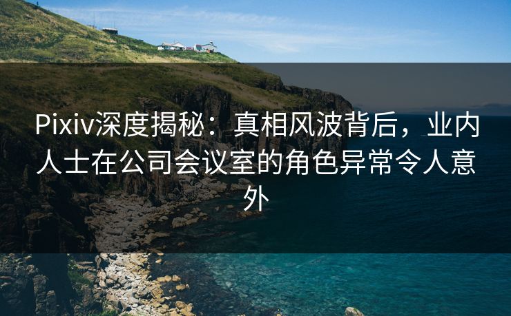 Pixiv深度揭秘：真相风波背后，业内人士在公司会议室的角色异常令人意外