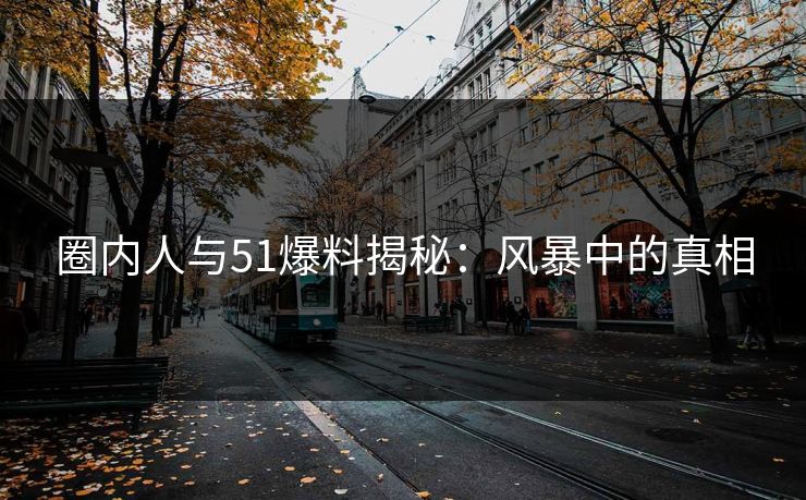 圈内人与51爆料揭秘：风暴中的真相