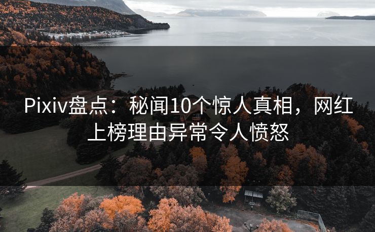 Pixiv盘点：秘闻10个惊人真相，网红上榜理由异常令人愤怒